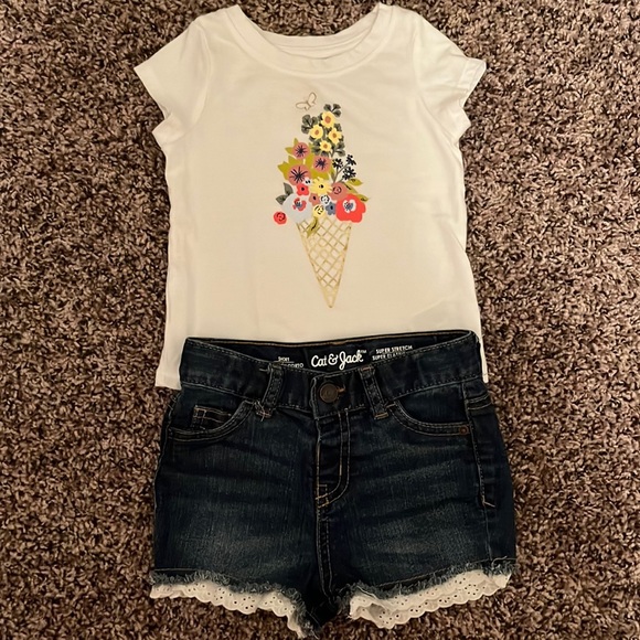 Cat & Jack Tee and Shorts Set - Picture 1 of 1